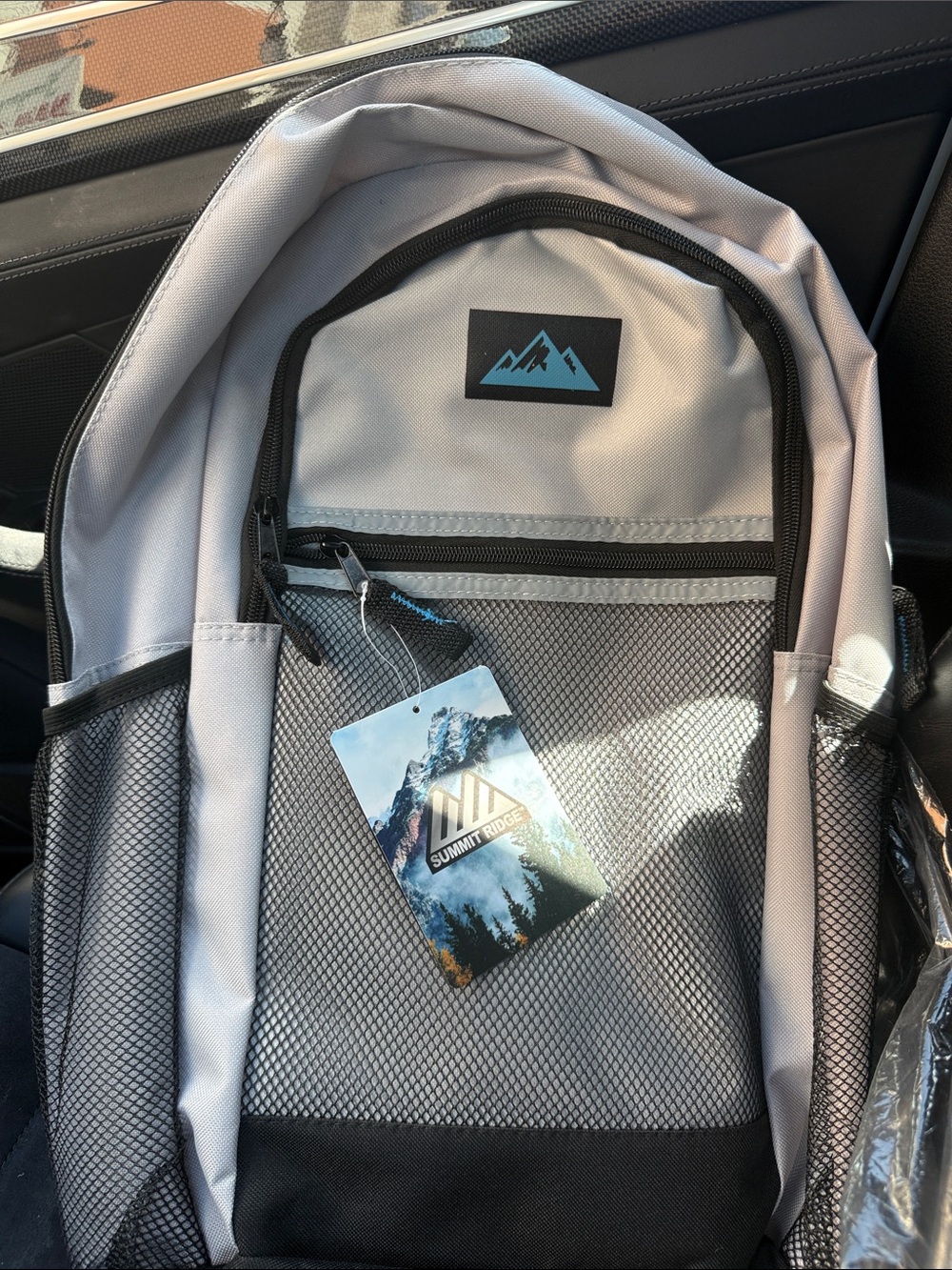 Kids Gray and Black Backpack